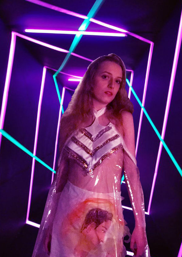 Photoshoot of 1st outfit from ART&LOVE&TECHNOLOGY Fall/Winter 2017 Collection