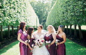 the bride and her ladies