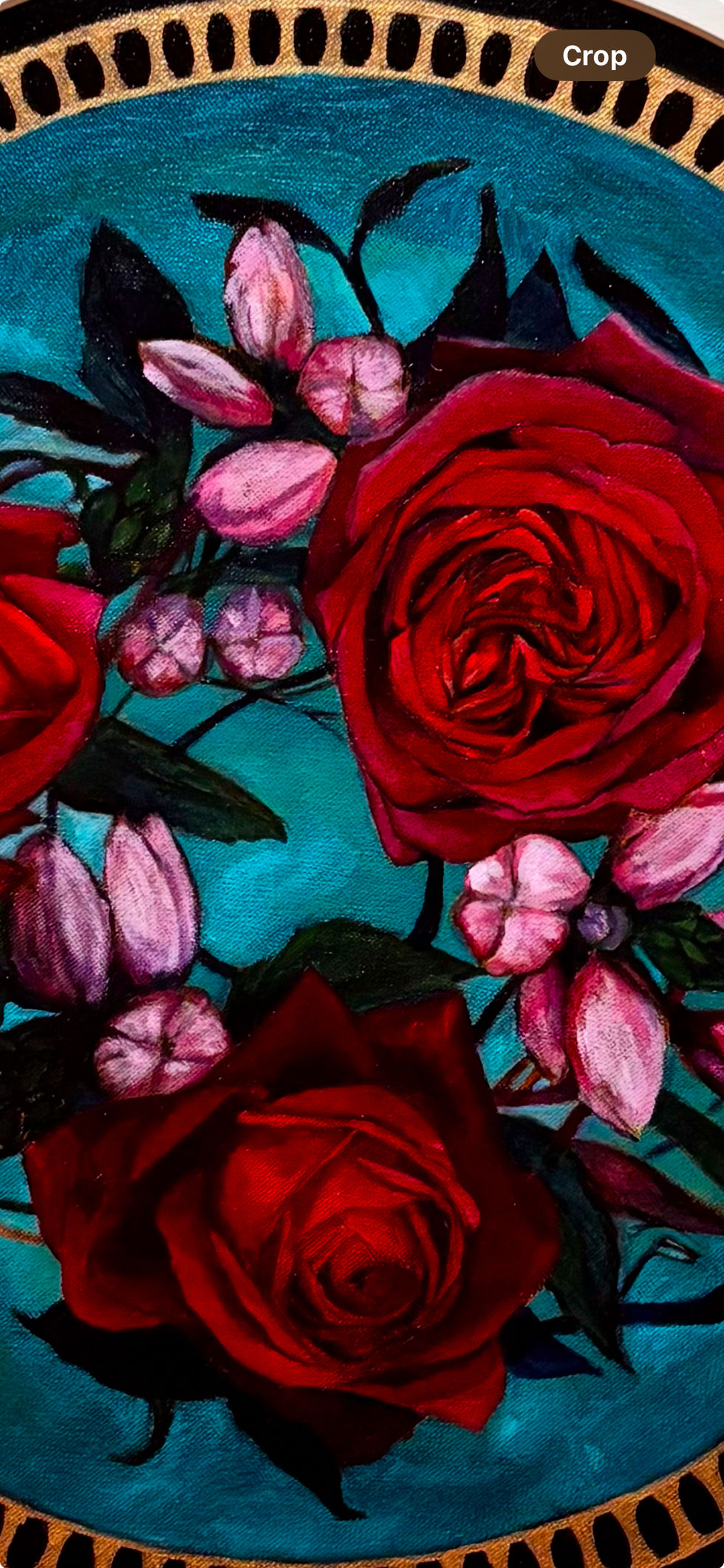ROSES IN BLUE DETAIL