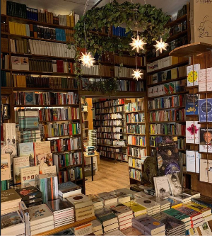 Paintings Among Books: New Exhibition at Lüders Bookstore