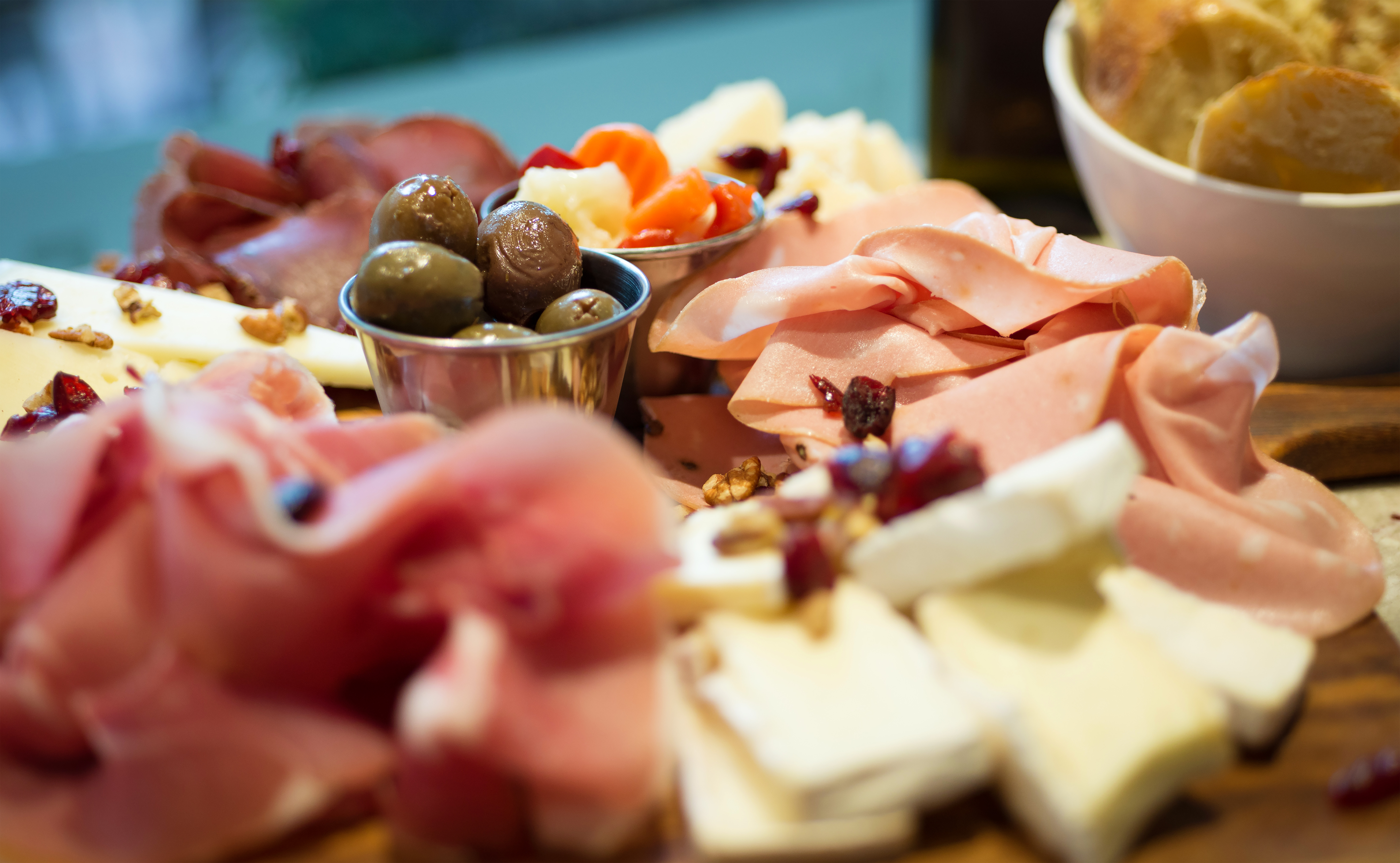 Arranged Food and Objects