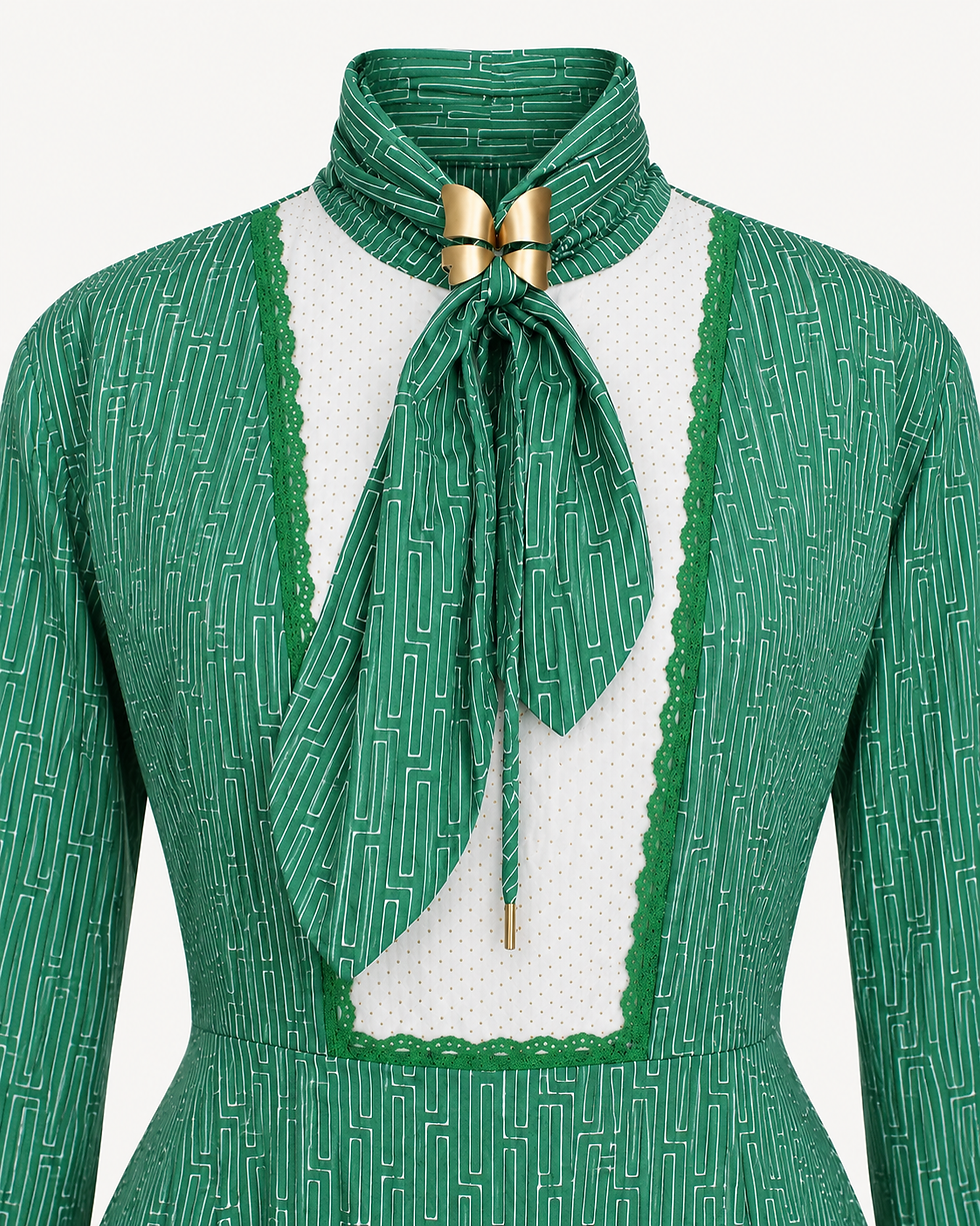 Thumbnail: Cotton Bib Cocktail Dress