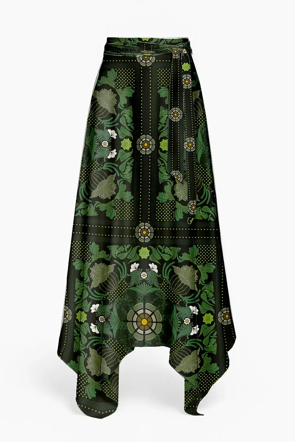 Printed Silk Skirt