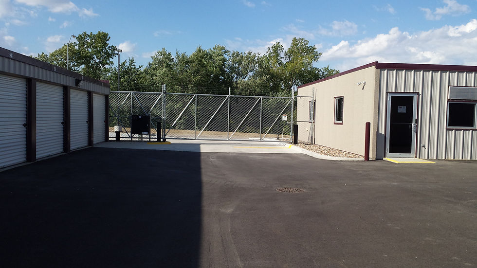 Gate and back office door