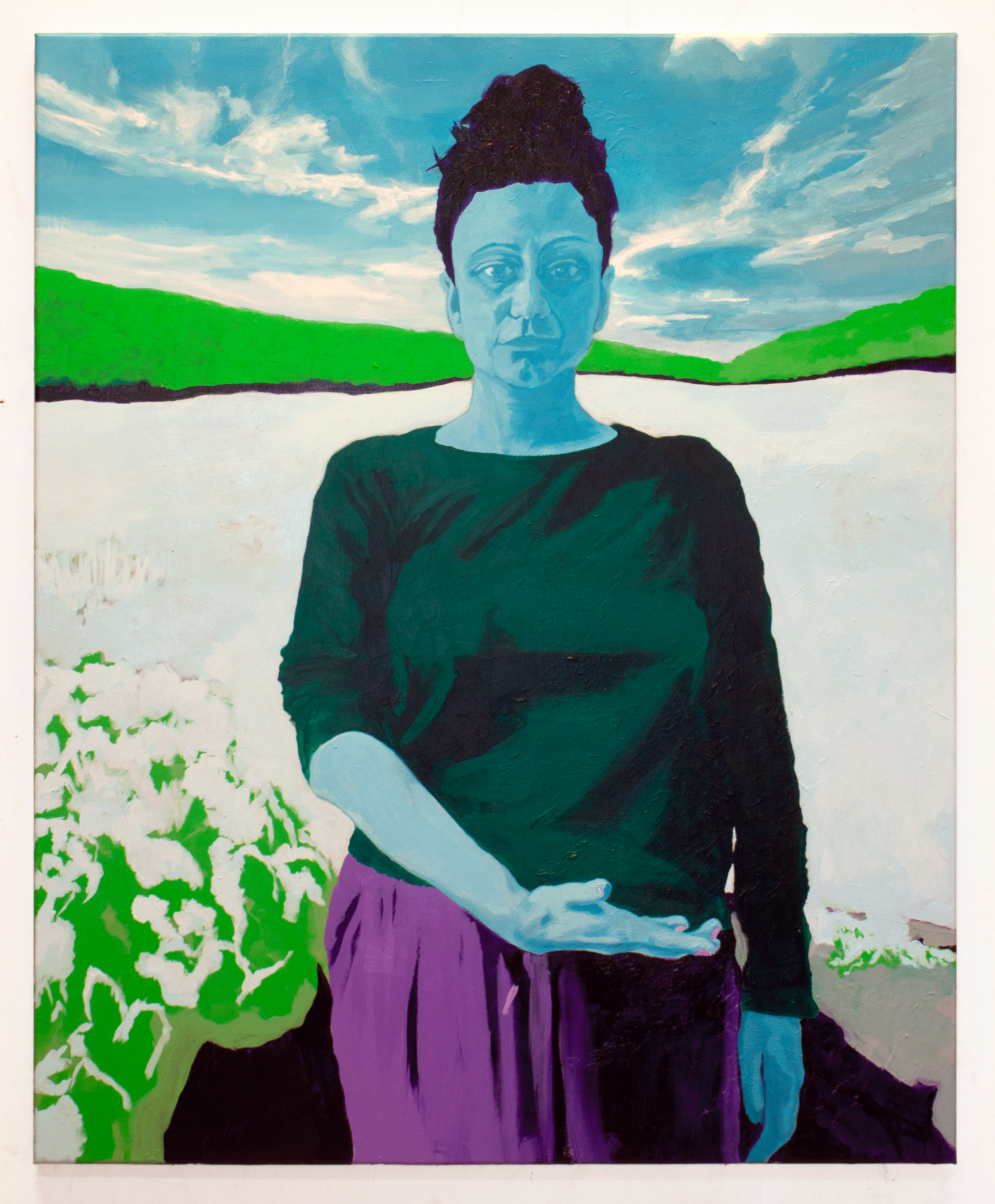 artwork / painting by Rory Biddulph, Le Ciel (2021), acrylic on canvas, 110 x 90cm