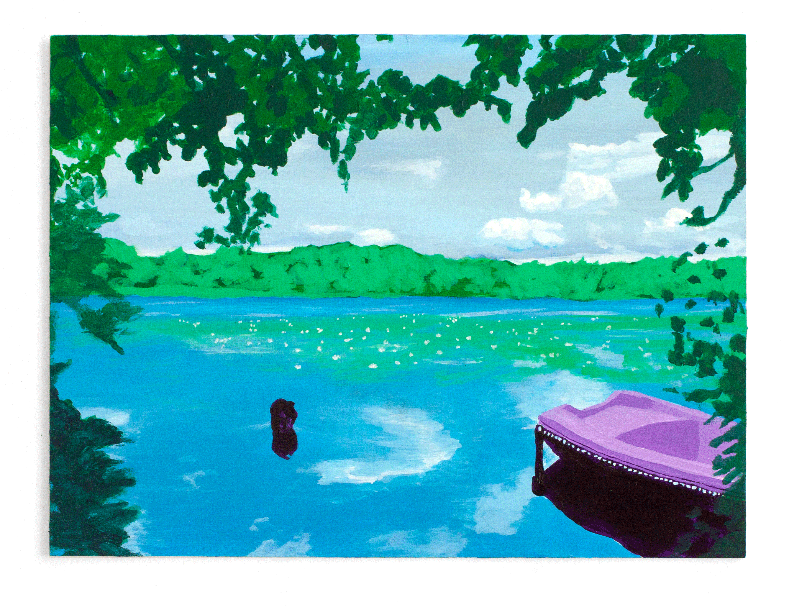 artwork / painting by Rory Biddulph : Swimmer 2021