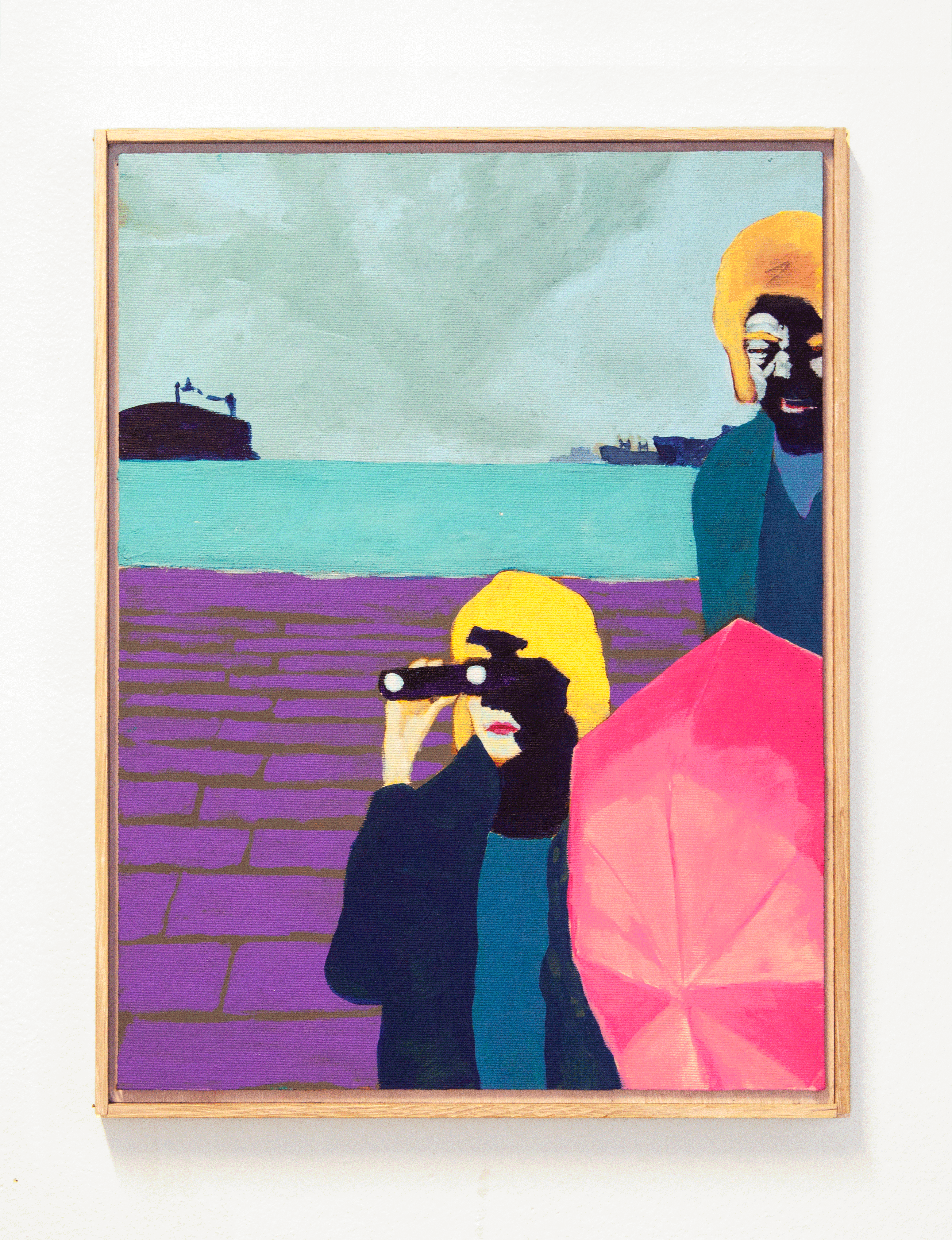 artwork / painting by Rory Biddulph : Bess on the dock 2021
