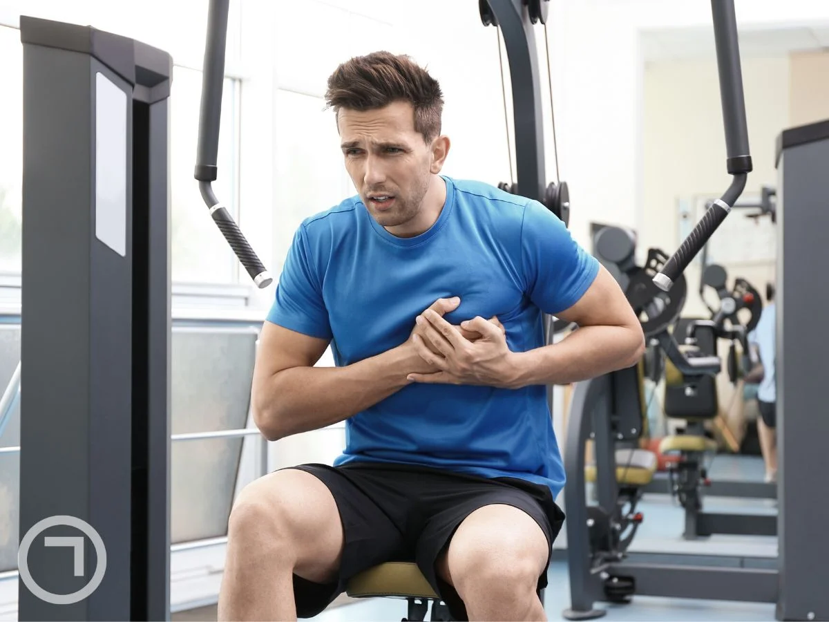 Man resting after exercise