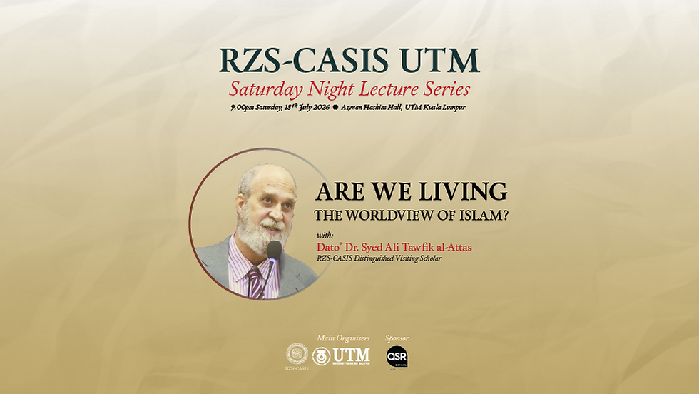 Are We Living the Worldview of Islam?