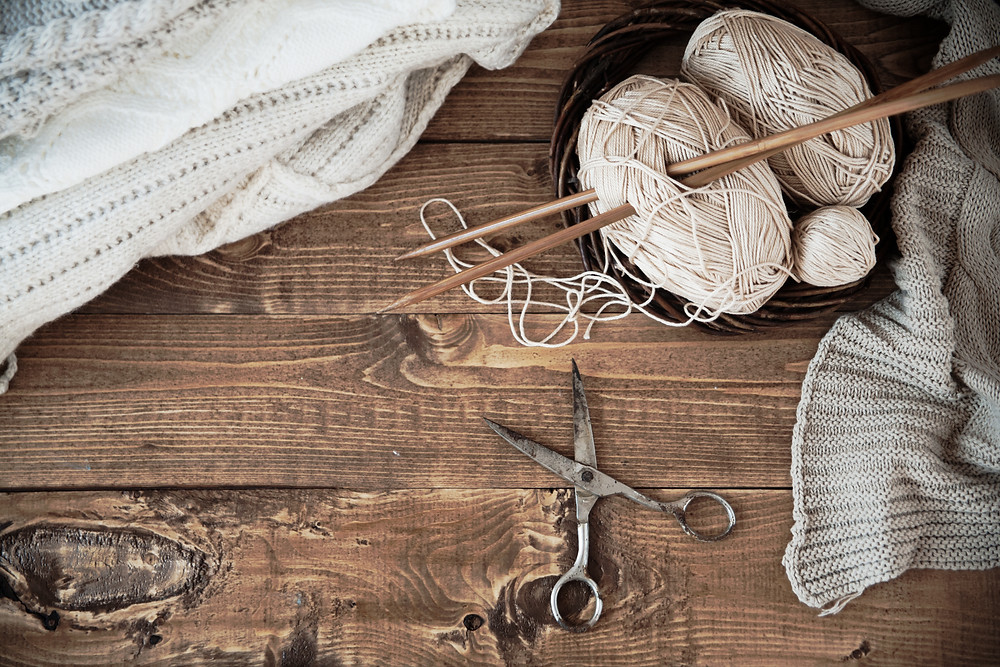 Unravel and re-knit sweaters