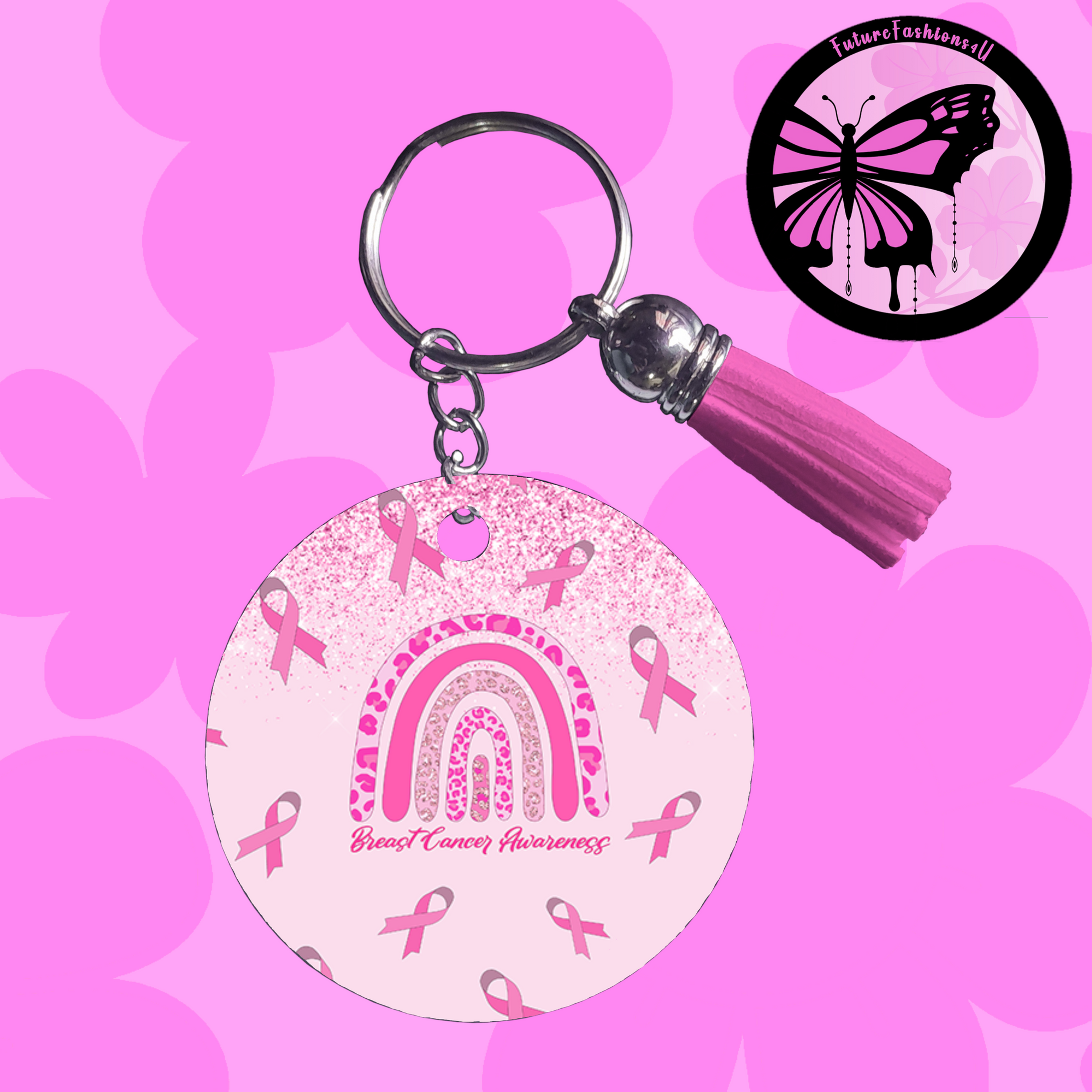 Cancer Awareness Key Chain