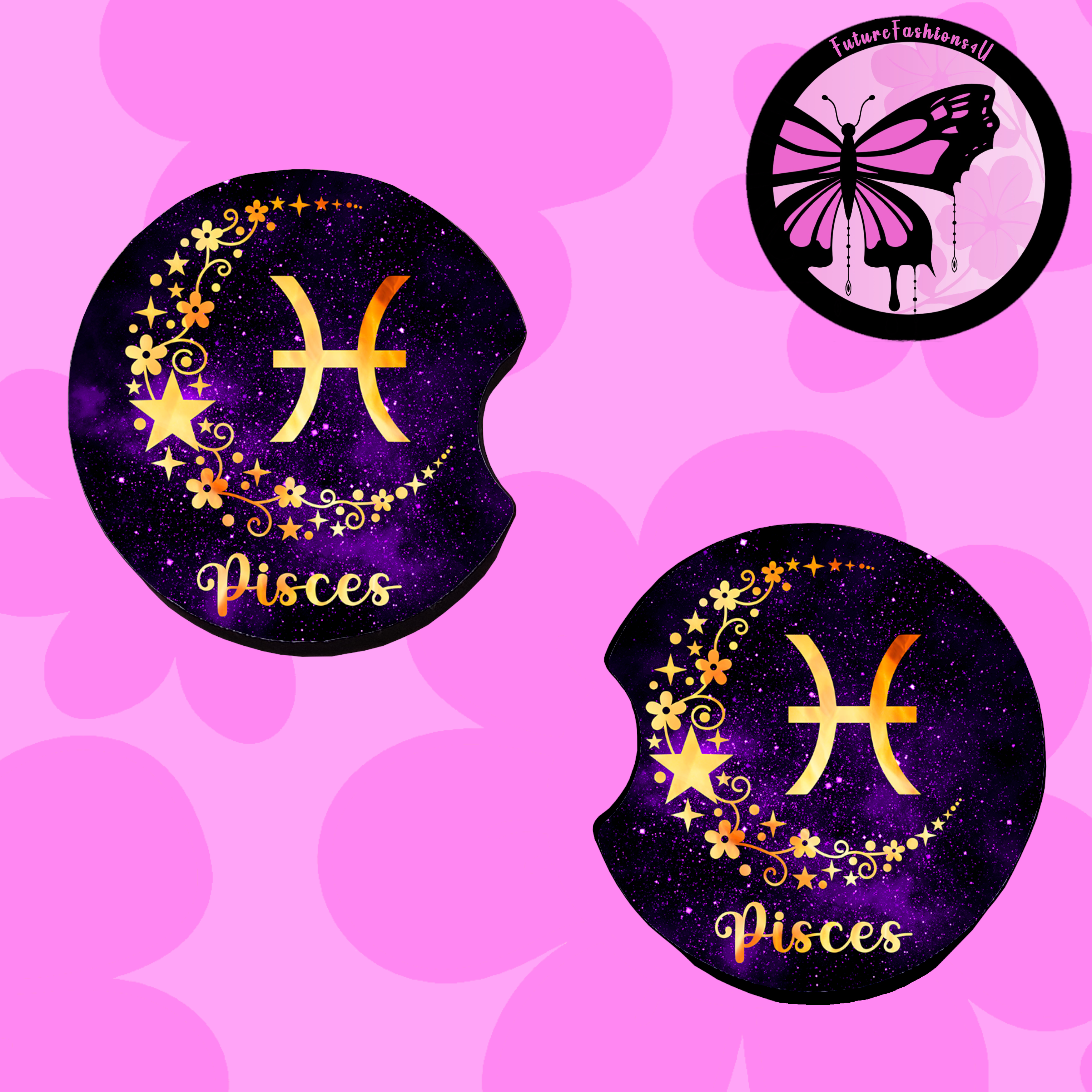 Pisces Car Coaster