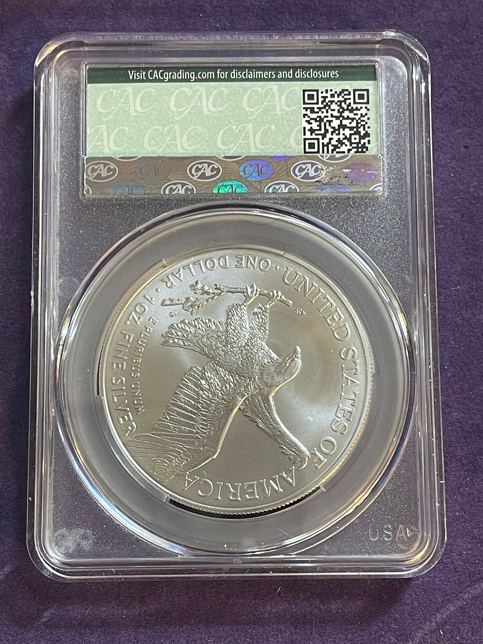 Thumbnail: 2024 Silver Eagle First Delivery CAC MS 70