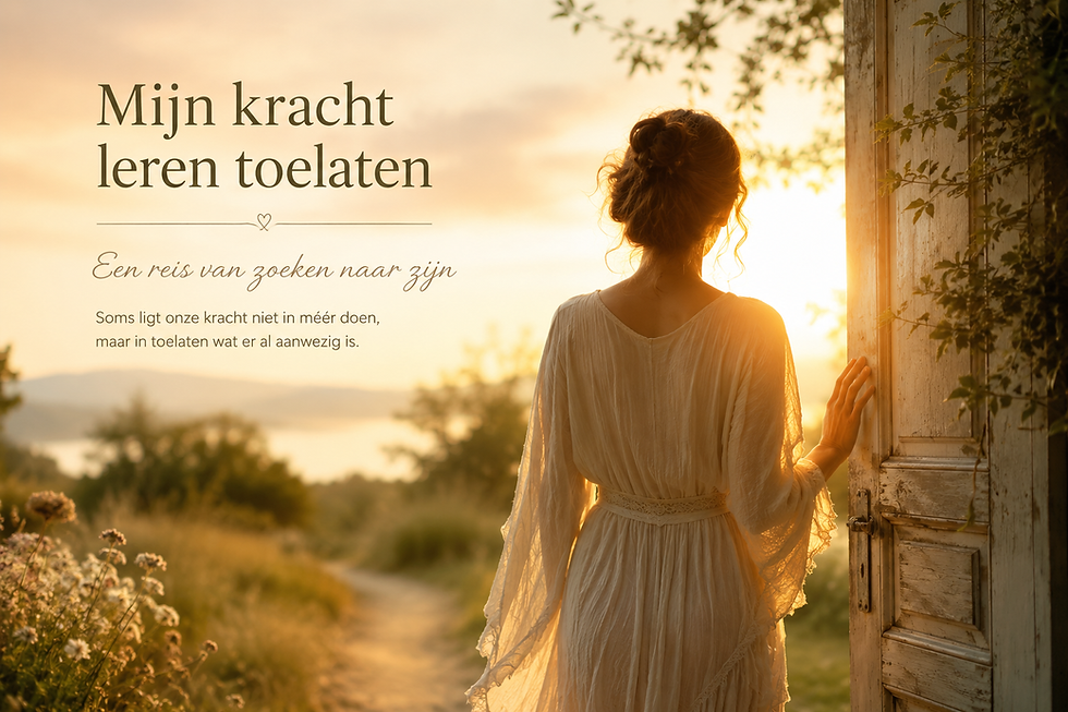 Mijn kracht leren toelaten