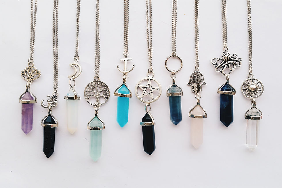 Thumbnail: Pendant Gemstone Necklace