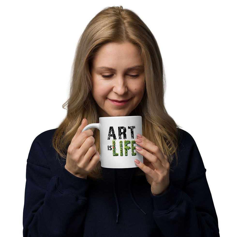 Thumbnail: Art Is Life Mug – Start Your Day with Creativity 