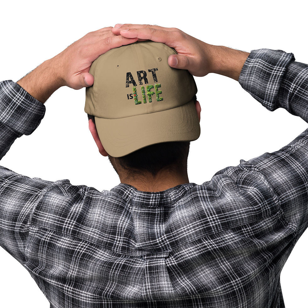 Thumbnail: Art Is Life Embroidered Hat – Cap for Creatives