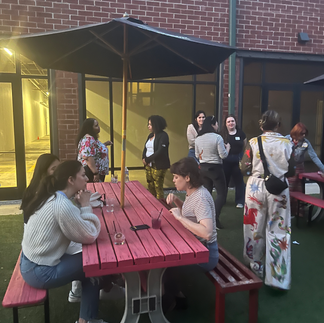 Filmmakers pose for a photo