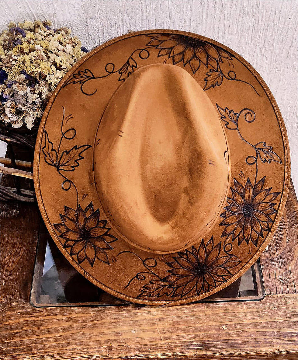 Thumbnail: Suede Hat With Design