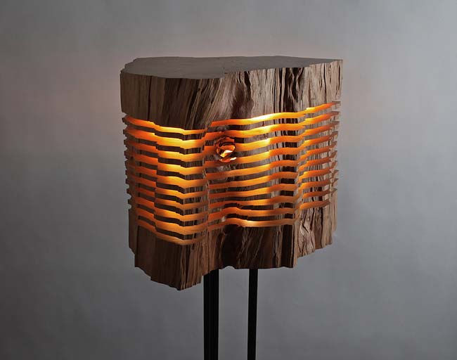Luminária tronco.