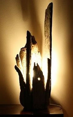 Luminária tronco.