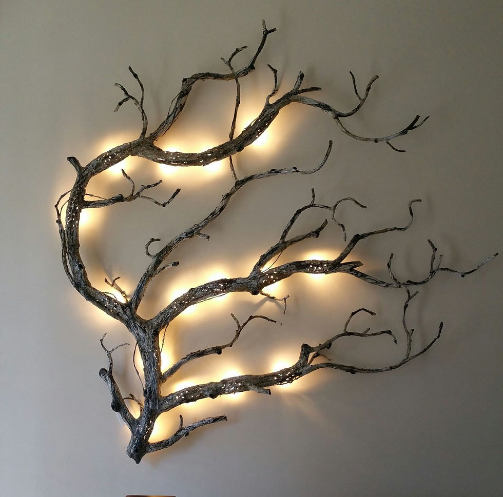 Luminária tronco.