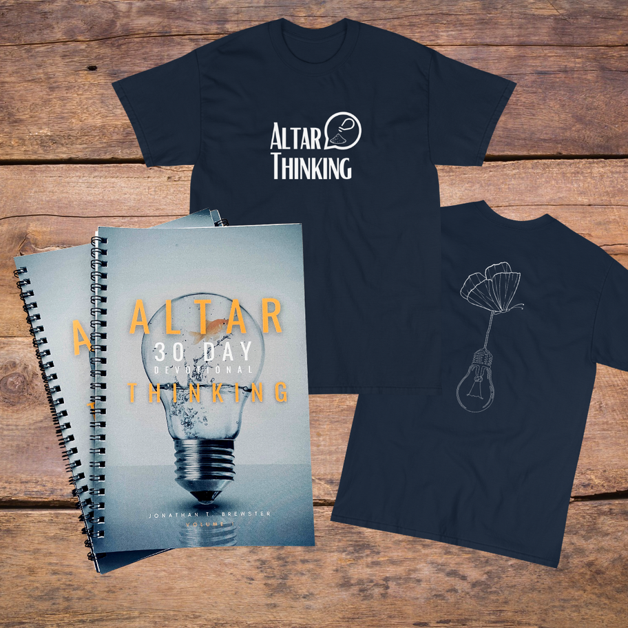 Altar Thinking apparel and journal.