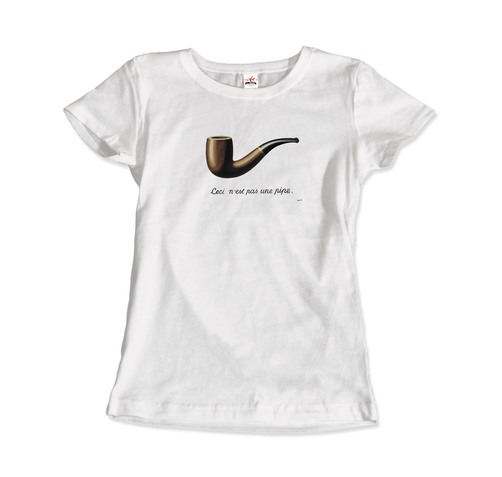Thumbnail: Rene Magritte This Is Not a Pipe, 1929 Artwork T-Shirt