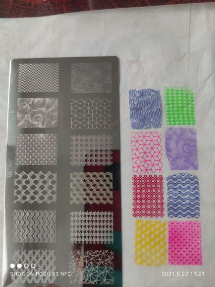 Thumbnail: 1Pc Nail Art Stamp Plate Geometric Line DIY Stamping Image Plate 6*12CM Nail Sta