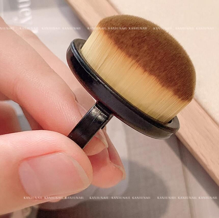 Thumbnail: 10/5/1Pcs Ring-shape Nail Dust Brush Adjustable Ring Nail Brush Powder Dust Clea