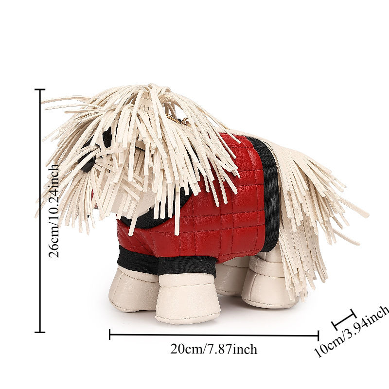 Thumbnail: Novelty Glasses Tassel Puppy Shape Women's Shoulder Bag Crossbody Cute Cartoon A