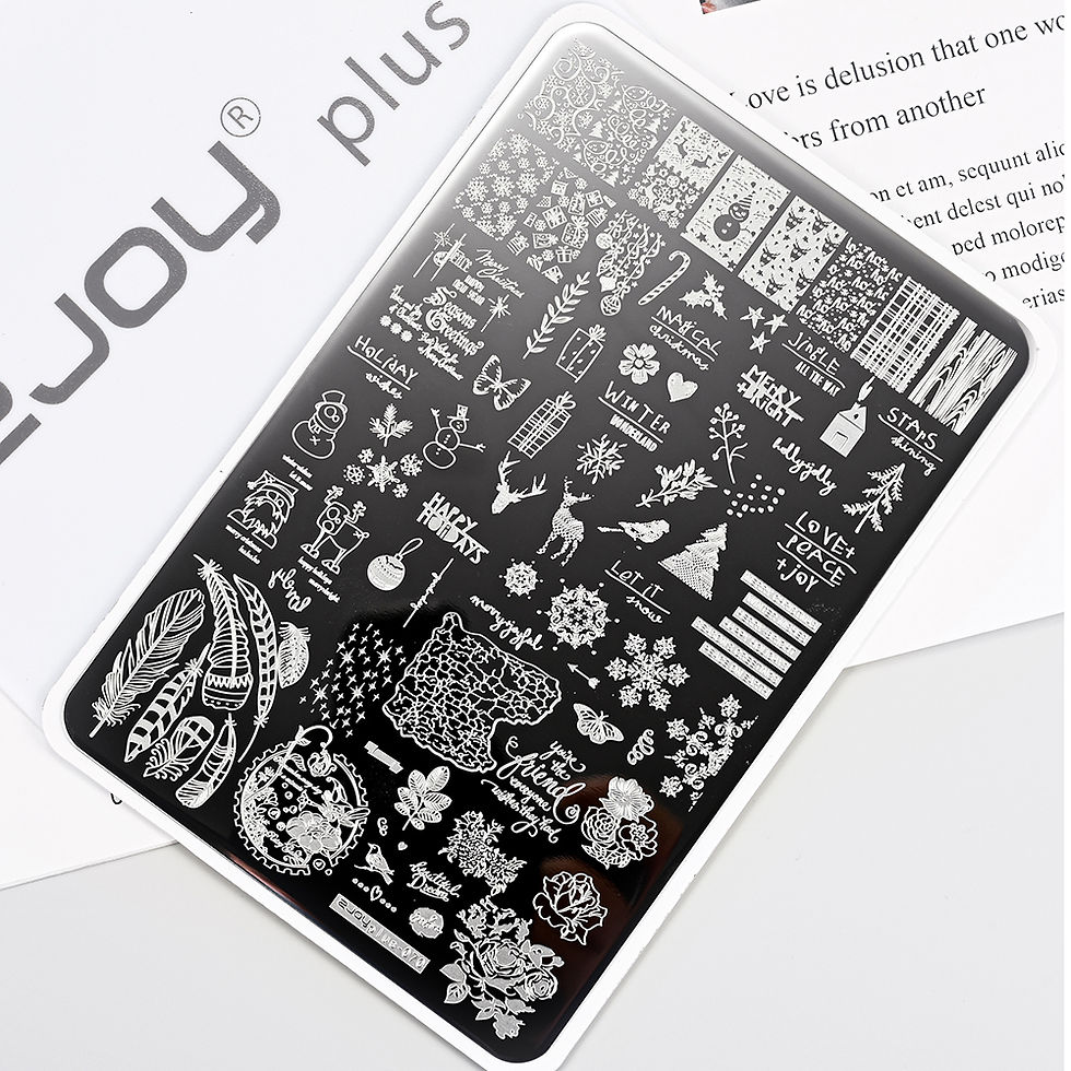Thumbnail: 15*10cm Nail Art Templates Stamping Plate Wave Stripes Patterns Flower Animal St