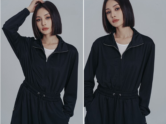Thumbnail: Mooni Drawstring Sweatshirt Dress