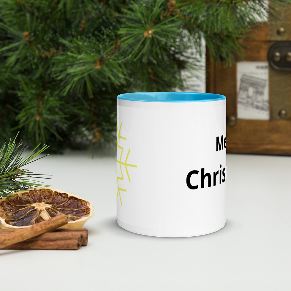 Thumbnail: Christmas Snowflake mugs - Customize with YOUR own Message and Picture
