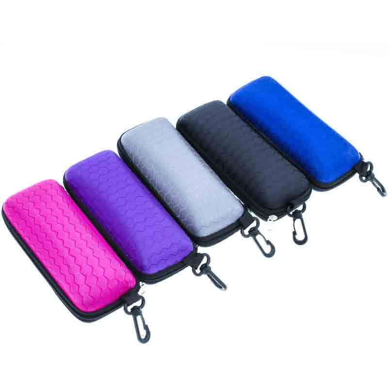 Thumbnail: New Honeycomb Zipper Glasses Case portable Sunglasses Case Zipper Bag Hard Eye G