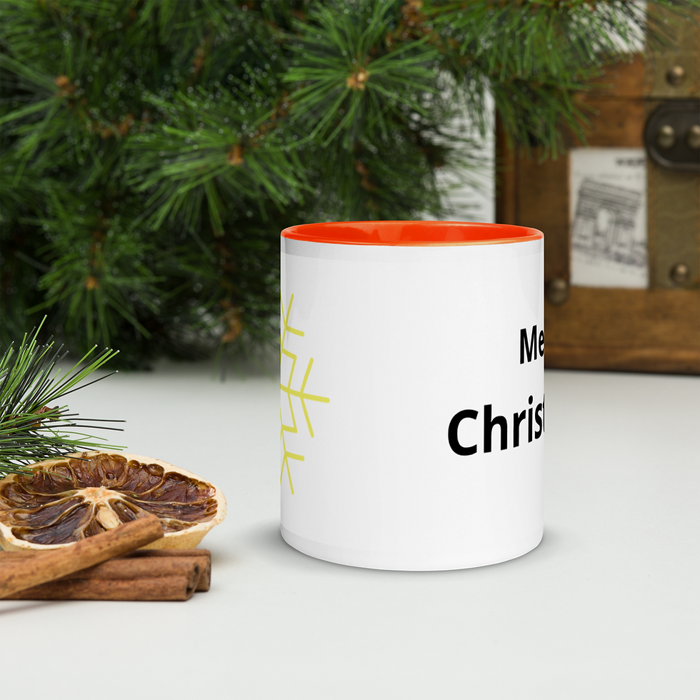 Thumbnail: Christmas Snowflake mugs - Customize with YOUR own Message and Picture