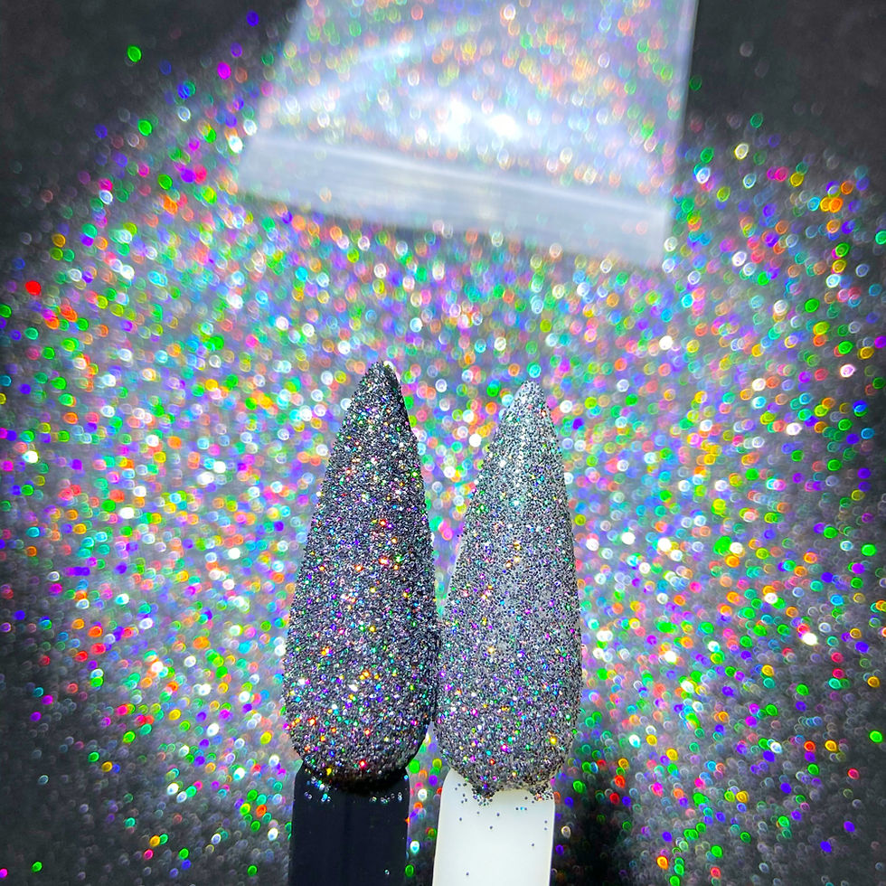 Thumbnail: 50g White Iridescent Opalescent Ultra Fine Glitter Dust Glitter Fine Holographic