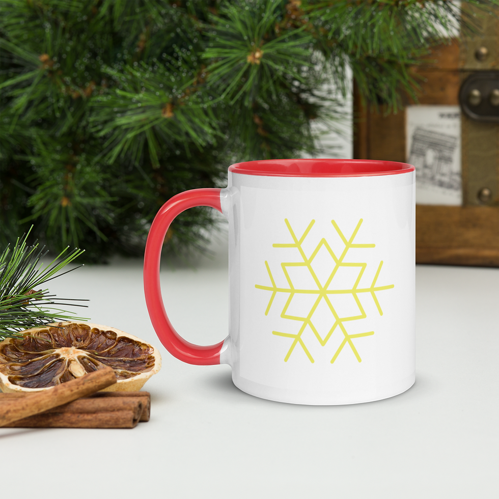 Thumbnail: Christmas Snowflake mugs - Customize with YOUR own Message and Picture