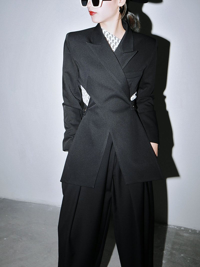 Thumbnail: Kaida Cross Split Long Sleeve Jacket