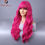 Thumbnail: Red Wigs with Bangs Long Wavy Wig for Women Ombre Red Wigs with Bangs Synthetic 