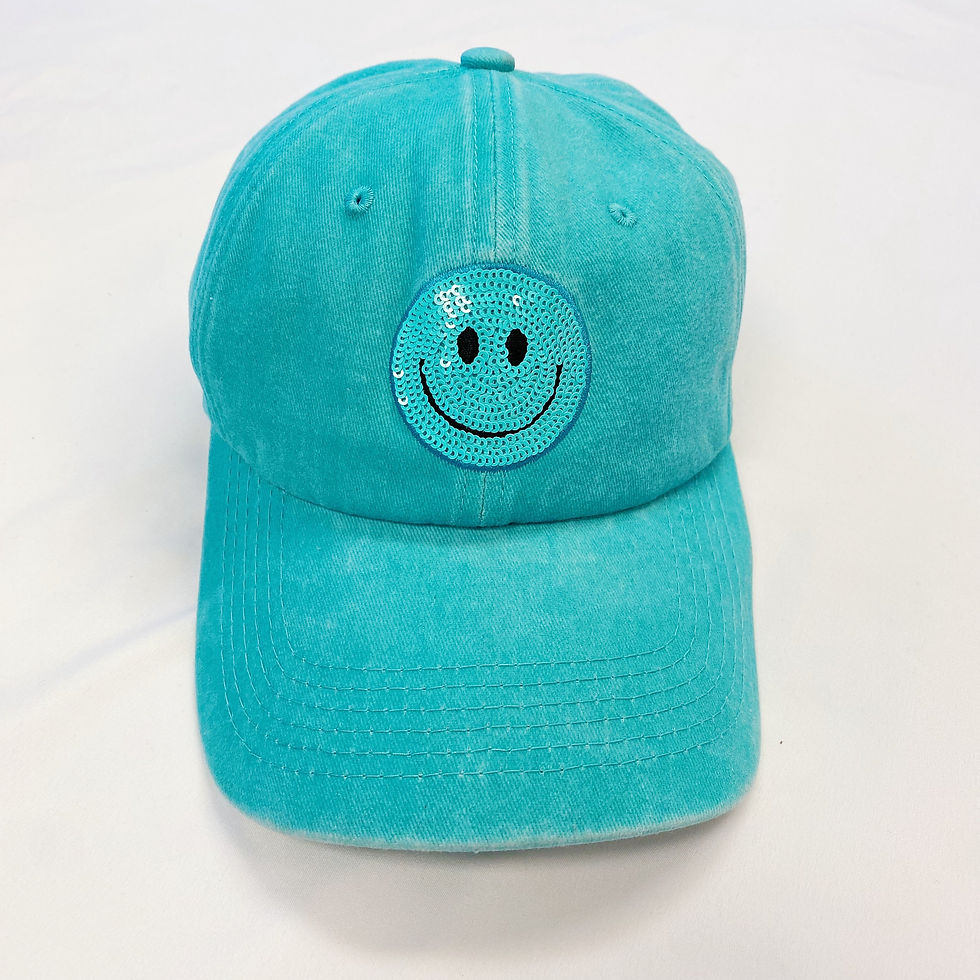 Thumbnail: Sequin Patch Happy Ball Cap
