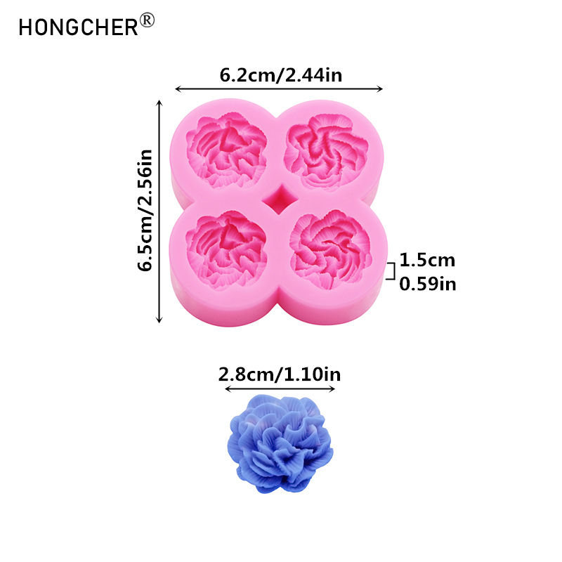 Thumbnail: Polka Dot Floral Rose Silicone Molds for Phone Cases Resin Jewelry Drip Resin Mo