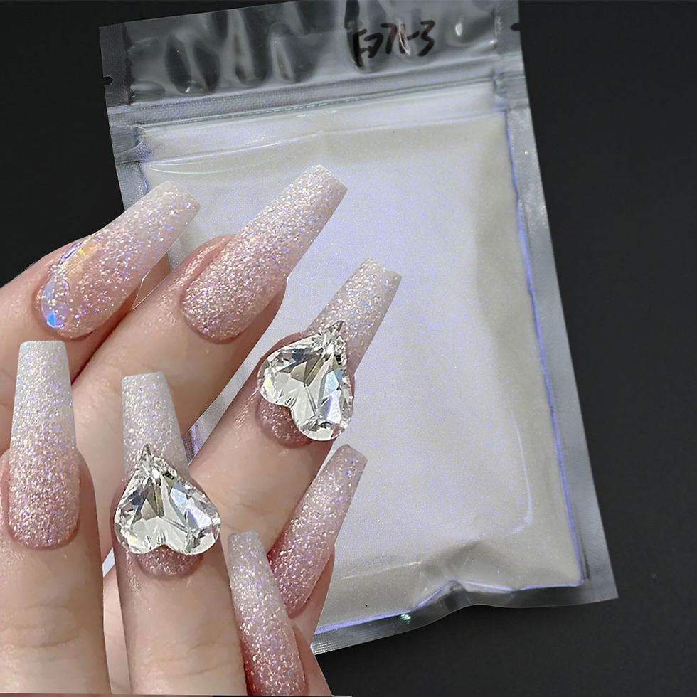 Thumbnail: 50g White Iridescent Opalescent Ultra Fine Glitter Dust Glitter Fine Holographic