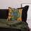 Thumbnail: Country Girl Flower Pillow, turquoise, brown floral