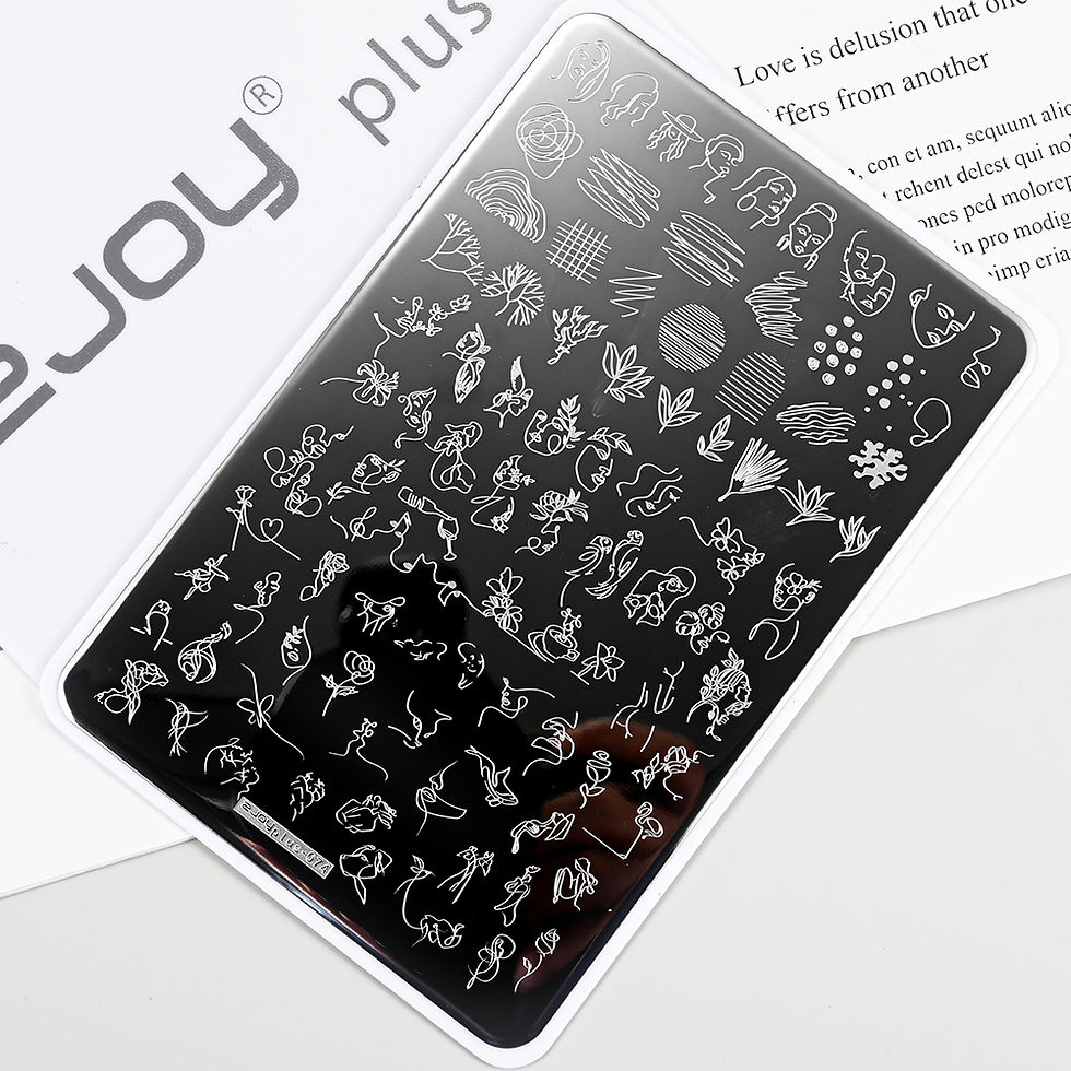 Thumbnail: 15*10cm Nail Art Templates Stamping Plate Wave Stripes Patterns Flower Animal St