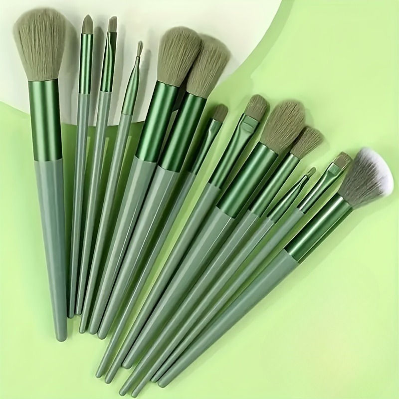 Thumbnail: 13pcs Makeup Brush Set Ultra-Soft Synthetic Hair Brushes for Foundation Blush Ey