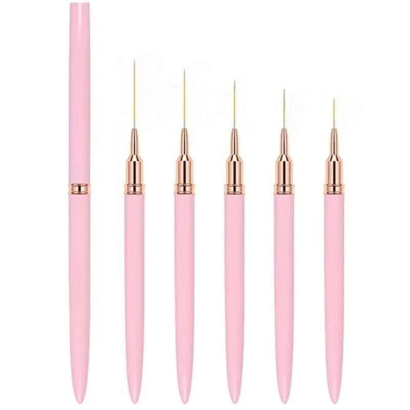 5-15pcs Nail Art Liner Brushes and Dotting Pen Set UV Gel Nail Brushes for Frenc