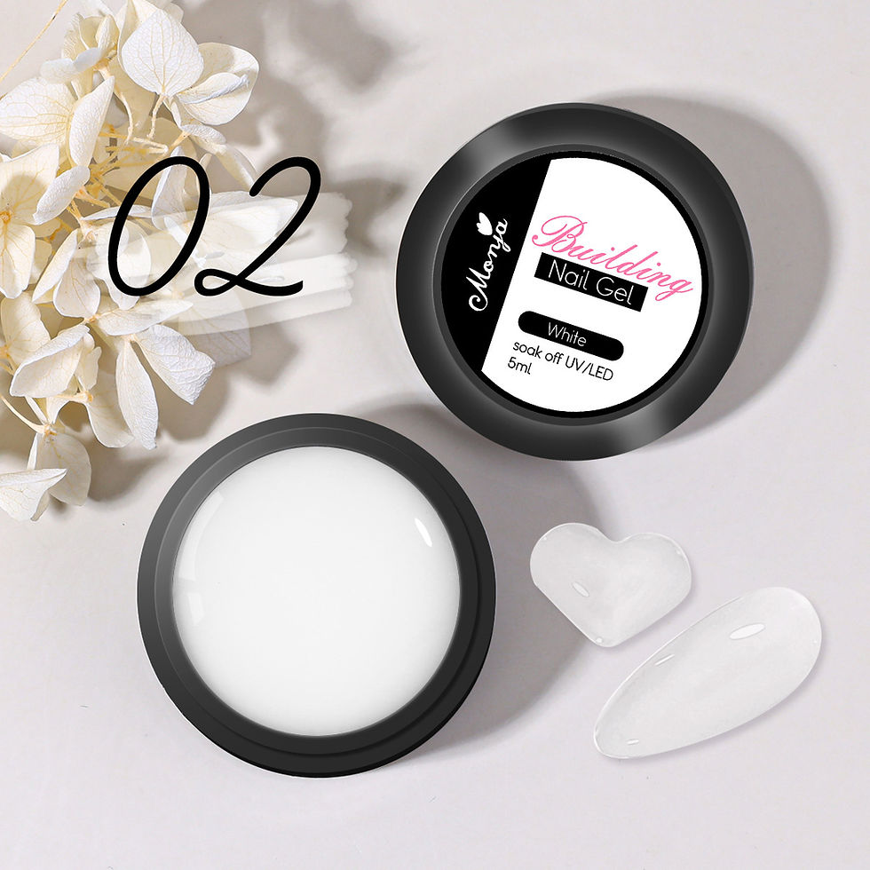 Thumbnail: 1 Jar White 3D Shaping Carving Non Stick Hand Extension Gel Nail Polish For Flow