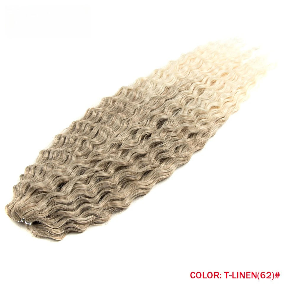 Thumbnail: FASHION IDOL 300g 22 Inch Ariel Curl Hair Water Wave Twist Crochet Hair Syntheti