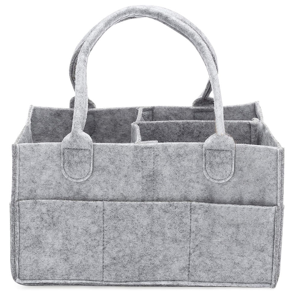 Thumbnail: Diaper Caddy - Nursery Storage Bin and Car Organizer for Diapers and Baby Wipes